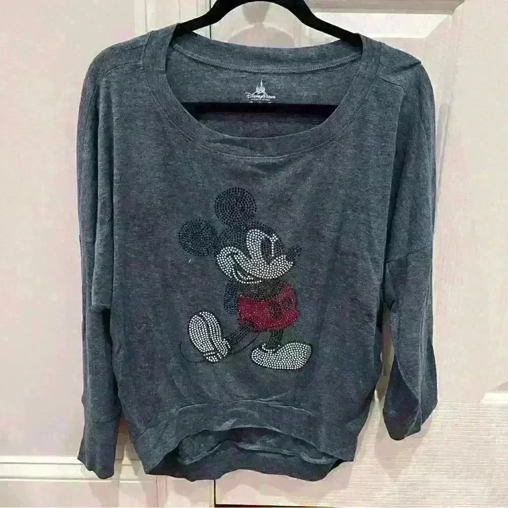 Mickey Mouse Disney Parks Sequin Sweatshirt